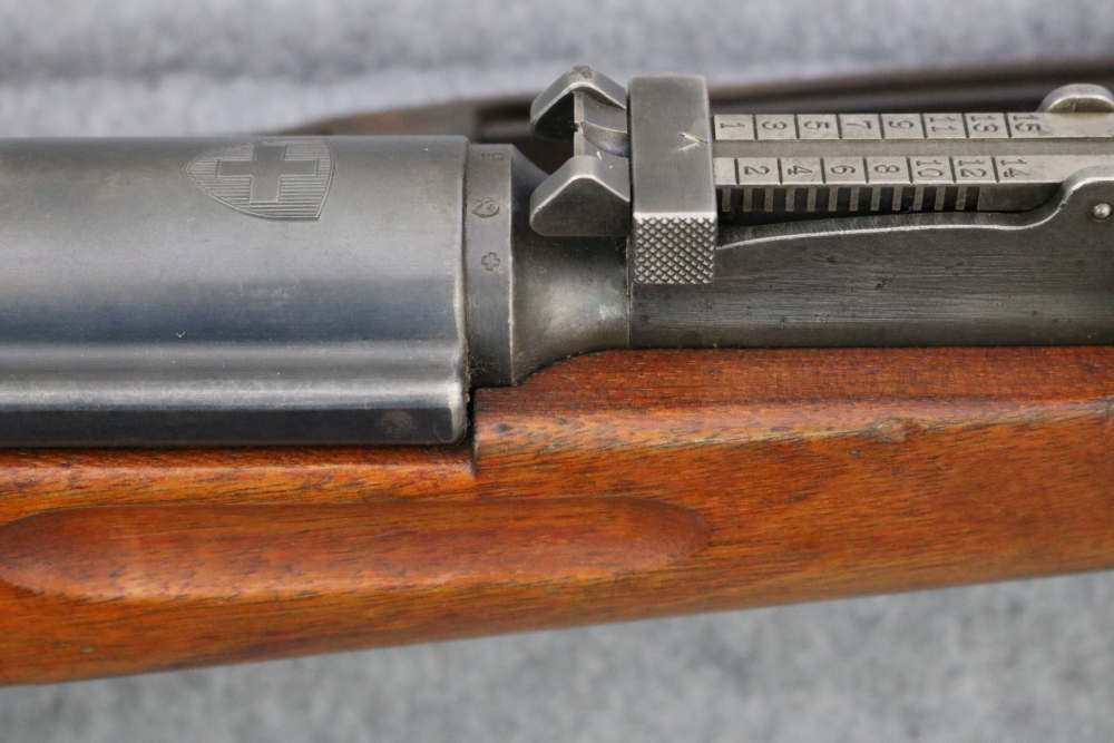 WWII Era Swiss Schmidt Rubin K31 7.5 with sling and dies-img-9