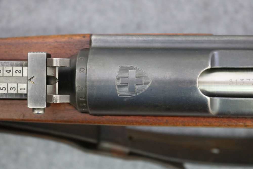 WWII Era Swiss Schmidt Rubin K31 7.5 with sling and dies-img-20
