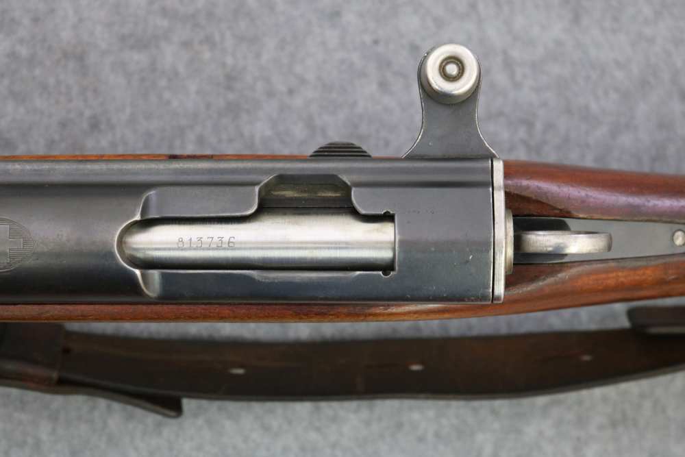 WWII Era Swiss Schmidt Rubin K31 7.5 with sling and dies-img-19