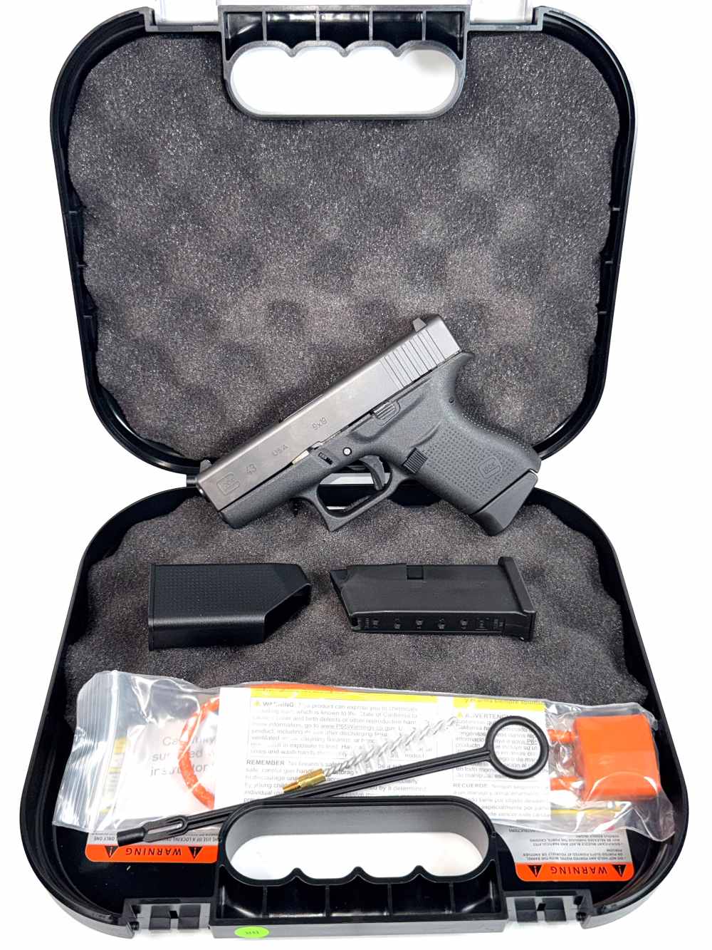 GLOCK 43 9MM SUBCOMPACT PISTOL – BOX & PAPERS • NO RESERVE!-img-0