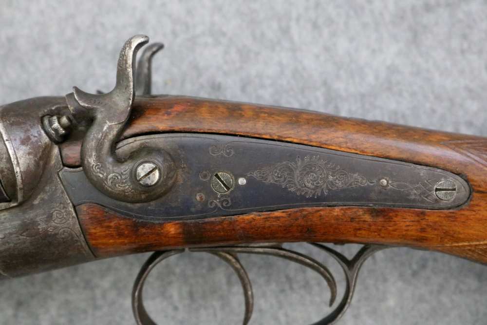 Rare Antique Norwegian combination cape gun 16 ga .400-img-27