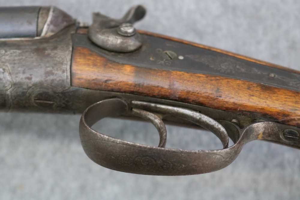 Rare Antique Norwegian combination cape gun 16 ga .400-img-38