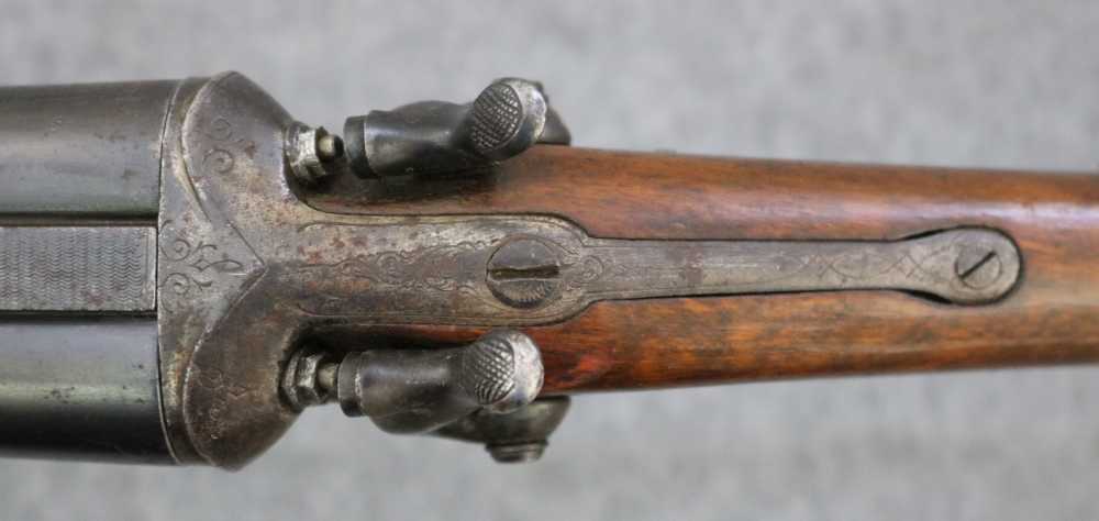 Rare Antique Norwegian combination cape gun 16 ga .400-img-22