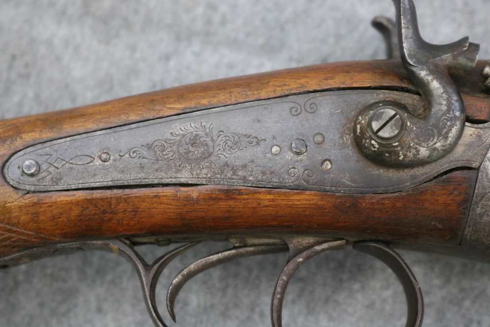 Rare Antique Norwegian combination cape gun 16 ga .400-img-10