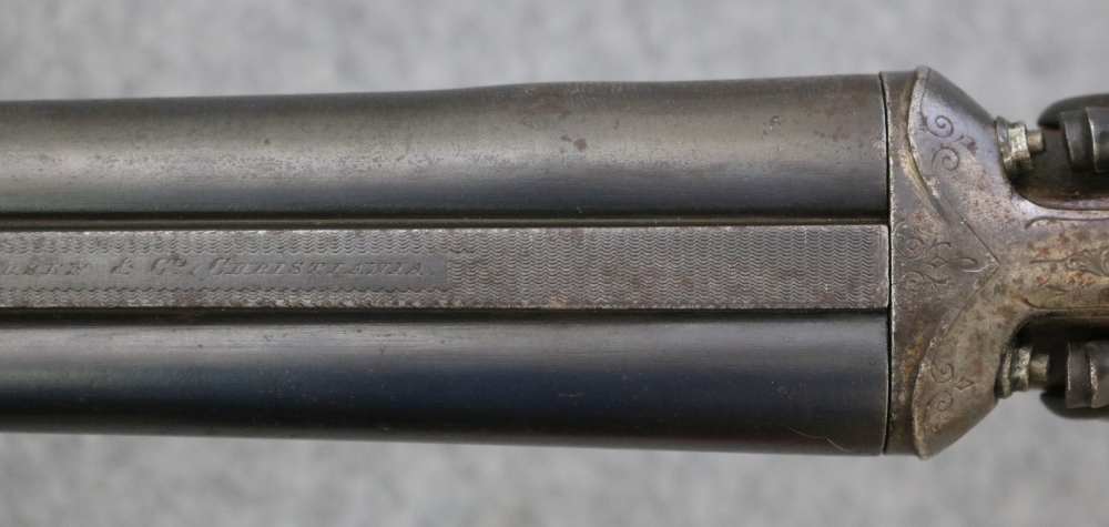 Rare Antique Norwegian combination cape gun 16 ga .400-img-24