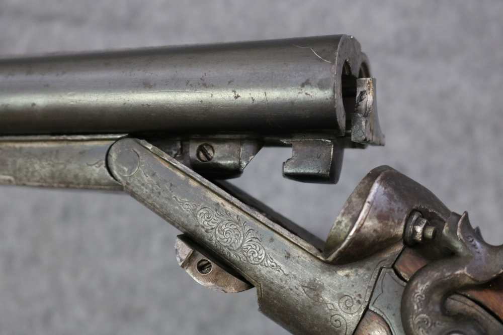 Rare Antique Norwegian combination cape gun 16 ga .400-img-29