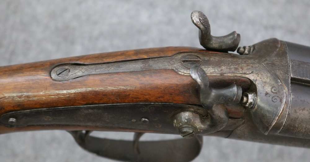 Rare Antique Norwegian combination cape gun 16 ga .400-img-7