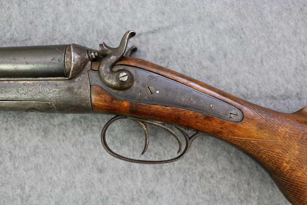 Rare Antique Norwegian combination cape gun 16 ga .400-img-15
