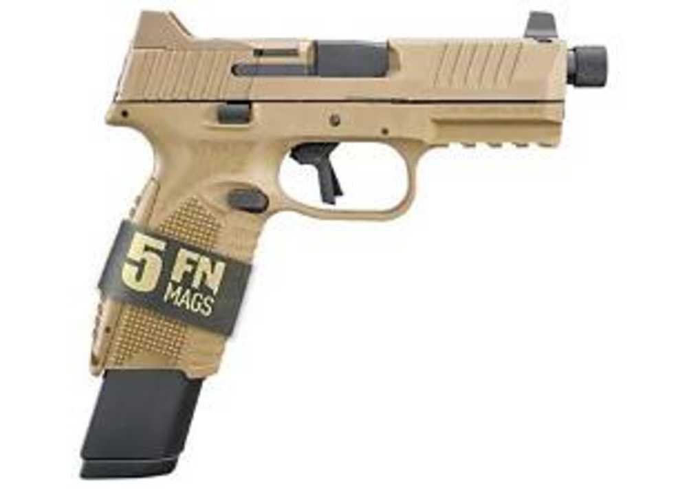 FN 509T 9MM 4.5" PISTOL (17/24RD 5 Mags) FDE - 66-101651-img-0