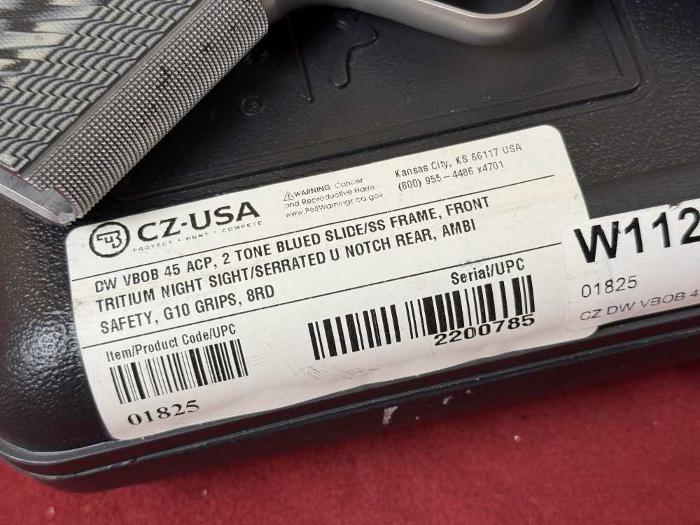 CZ Dan Wesson VBOB 1911 45 ACP NO RESERVE-img-15