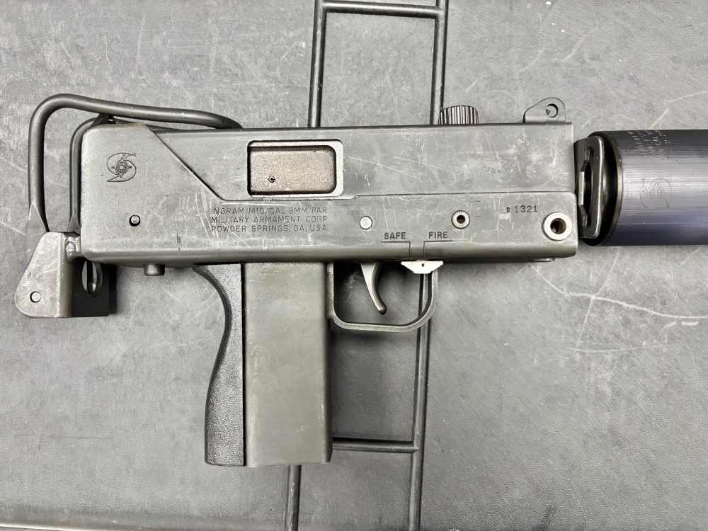INGRAM MAC 10 / RPB 9MM  TRANSFERABLE MACHINE GUN W/ SUPPRESSOR. NFA-img-11