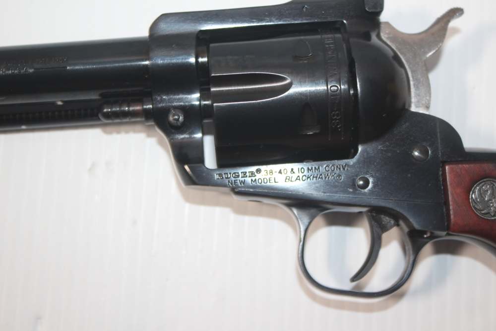 Ruger New Model Blackhawk Convertible Buckeye Revolver .38-40 & 10mm Nice-img-26