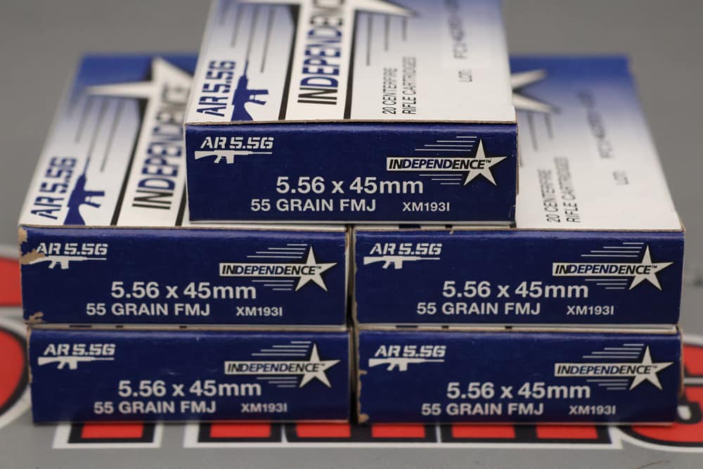 Lot O' 100rds of Federal Independence 5.56NATO XM193I 55gr FMJ Ammo-img-0