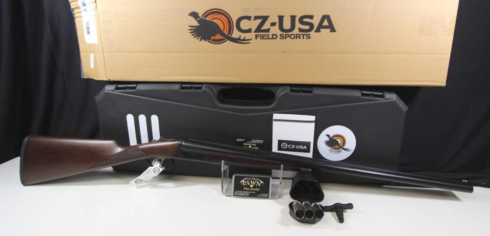 NIB CZ-USA BOBWHITE G2 SIDE BY SIDE SHOTGUN, 12GA, 28" BRL, WALNUT 06390-img-0