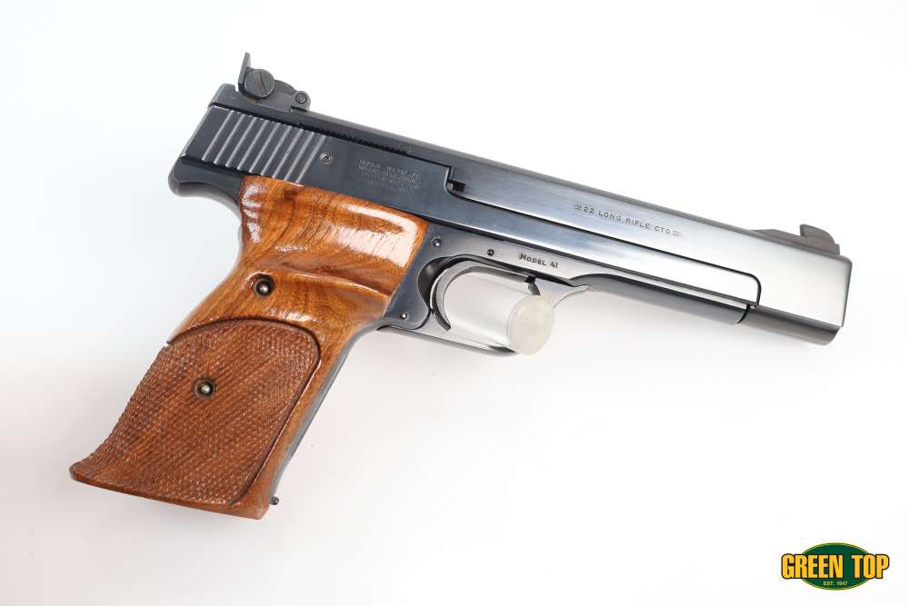 Smith & Wesson Model 41 .22LR 5.5" Heavy Barrel Beautiful Blued Circa 1988!-img-0