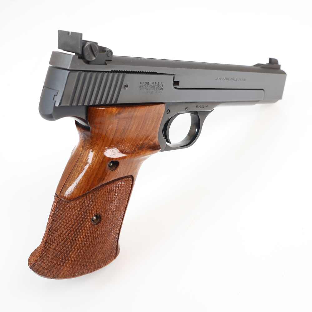 Smith & Wesson Model 41 .22LR 5.5" Heavy Barrel Beautiful Blued Circa 1988!-img-11