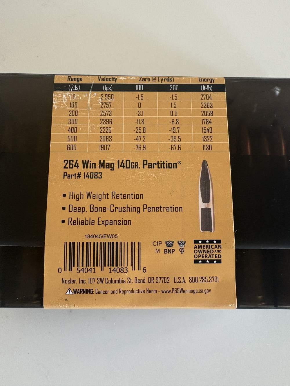278 ROUNDS OF .264 WIN MAG (NOSLER TROPHY, NOSLER CUSTOM, & WIN. SUPER X-img-2