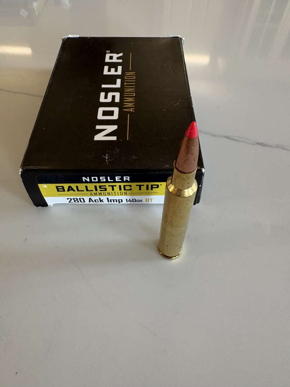 NOSLER 280 ACKLEY IMP 140 GRAIN Ballistic Tip (171) & Trophy AccuBond (20) -img-3