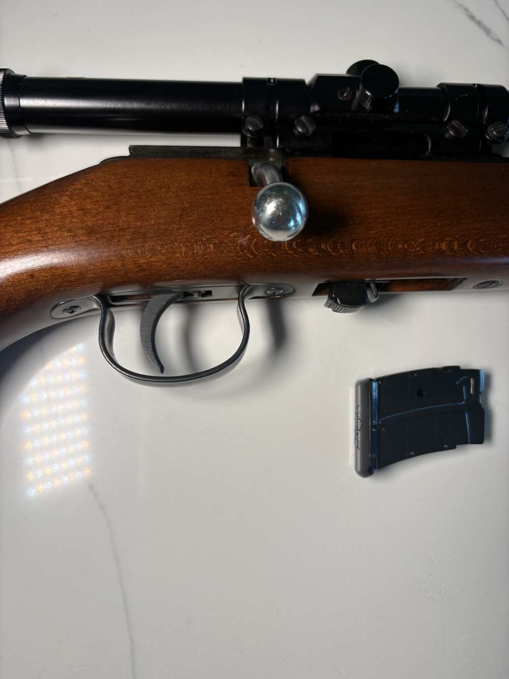 VINTAGE ANSCHUTZ MODEL 1400 .22LR W/ANSCHUTZ 4X SCOPE *LIKE NEW-img-0
