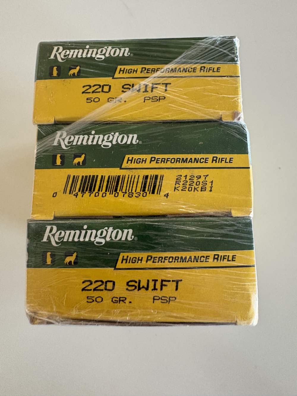 REMINGTON HIGH PERFORMANCE 50 GRAIN 220 SWIFT AMMO; 60 ROUNDS-img-0