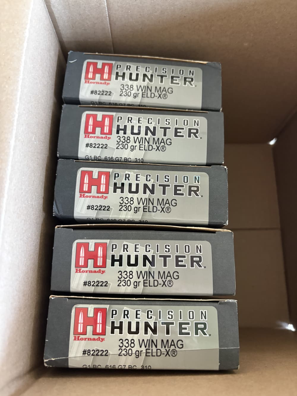 HORNADY 338 WIN MAG 230 GRAIN ELDX PRECISION HUNTER 100 ROUNDS-img-0