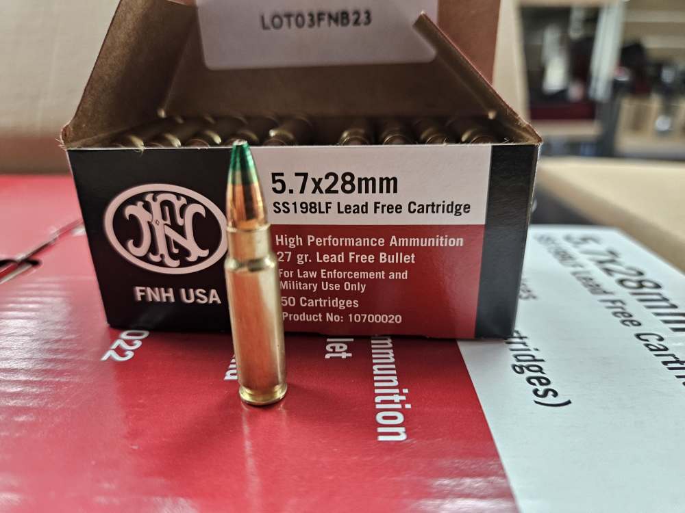 FNH USA 5.7x28 SS198 LF 27Gr. 500 Round box-img-0