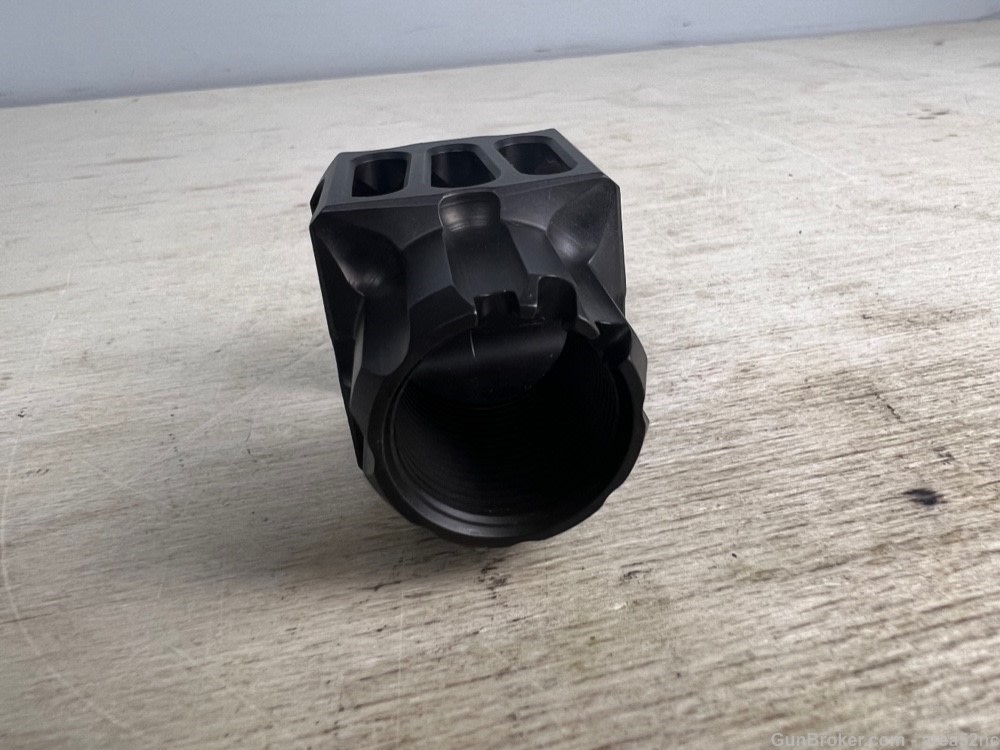 JMAC LAF-24 24-1.5RH Thread Pitch Muzzle Brake for 300 Blk, .30 cal, ETC-img-3