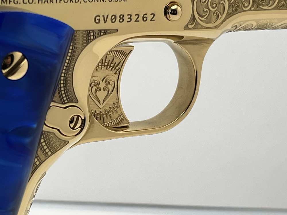 WOW FACTOR. NIB COLT SUPER 38 Pancho Villa, Emiliano  Zapata 24k gold -img-26