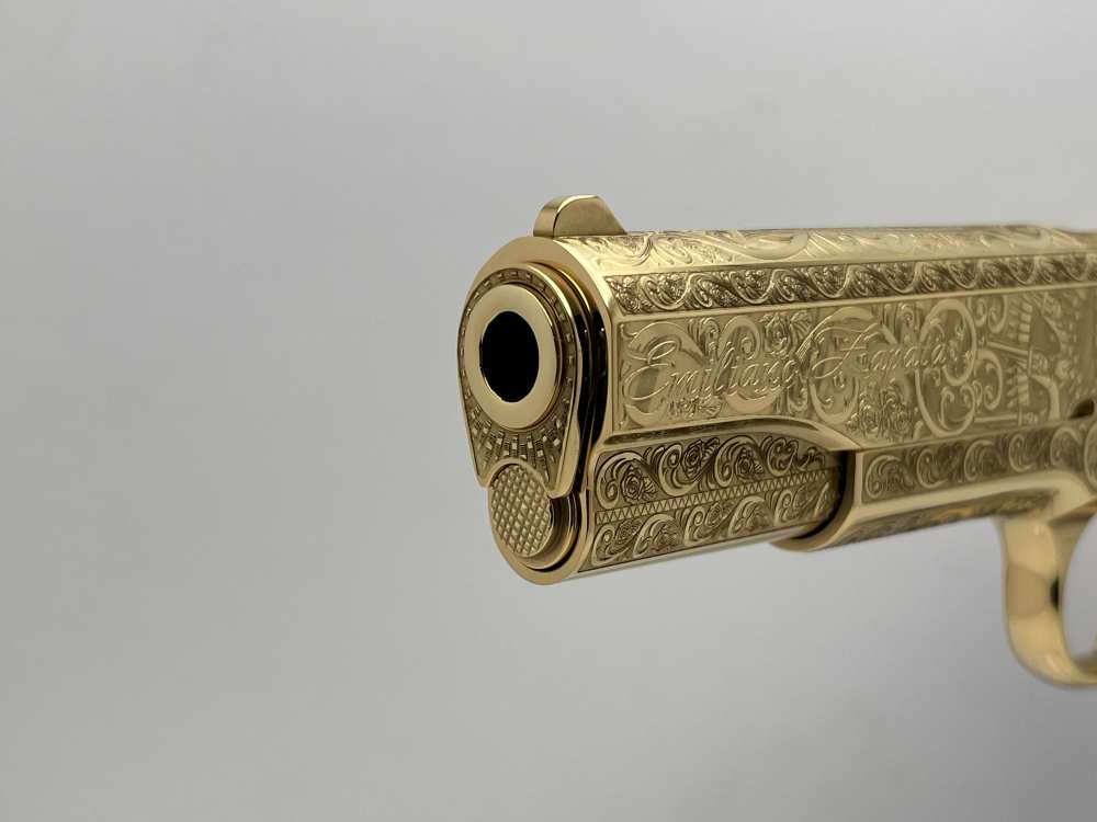 WOW FACTOR. NIB COLT SUPER 38 Pancho Villa, Emiliano  Zapata 24k gold -img-1