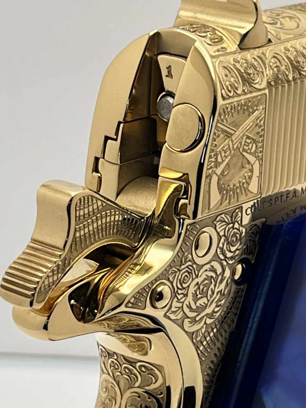 WOW FACTOR. NIB COLT SUPER 38 Pancho Villa, Emiliano  Zapata 24k gold -img-16