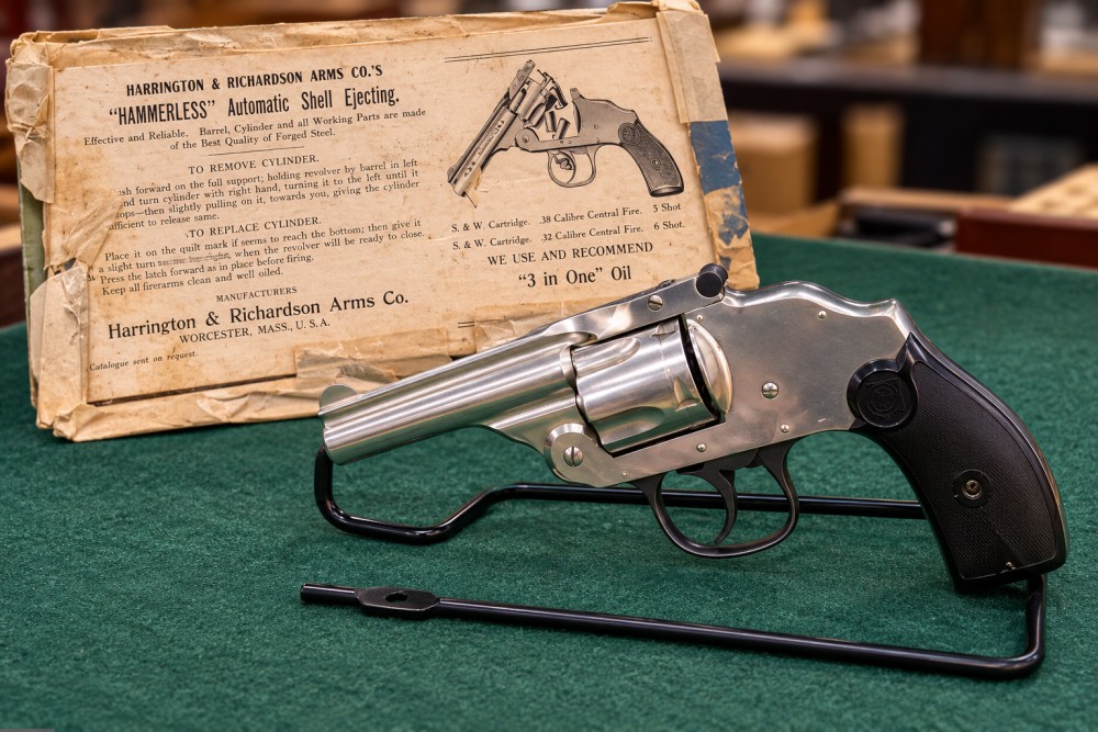 Harrington & Richardson H&R Hammerless Top Break Revolver .38 S&W C.1913-19-img-9