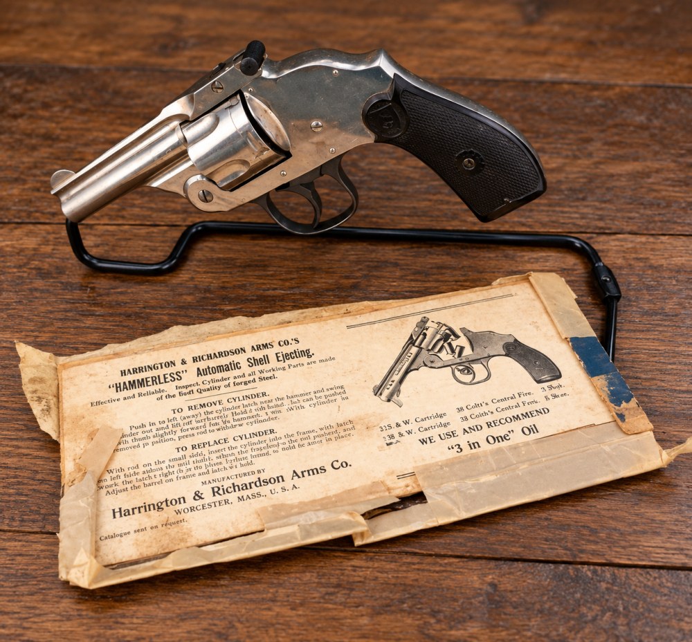 Harrington & Richardson H&R Hammerless Top Break Revolver .38 S&W C.1913-19-img-0