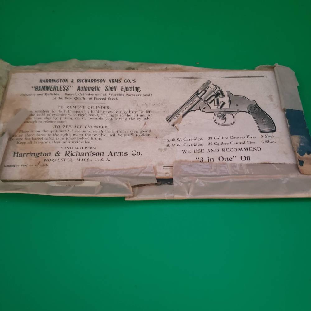 Harrington & Richardson H&R Hammerless Top Break Revolver .38 S&W C.1913-19-img-10