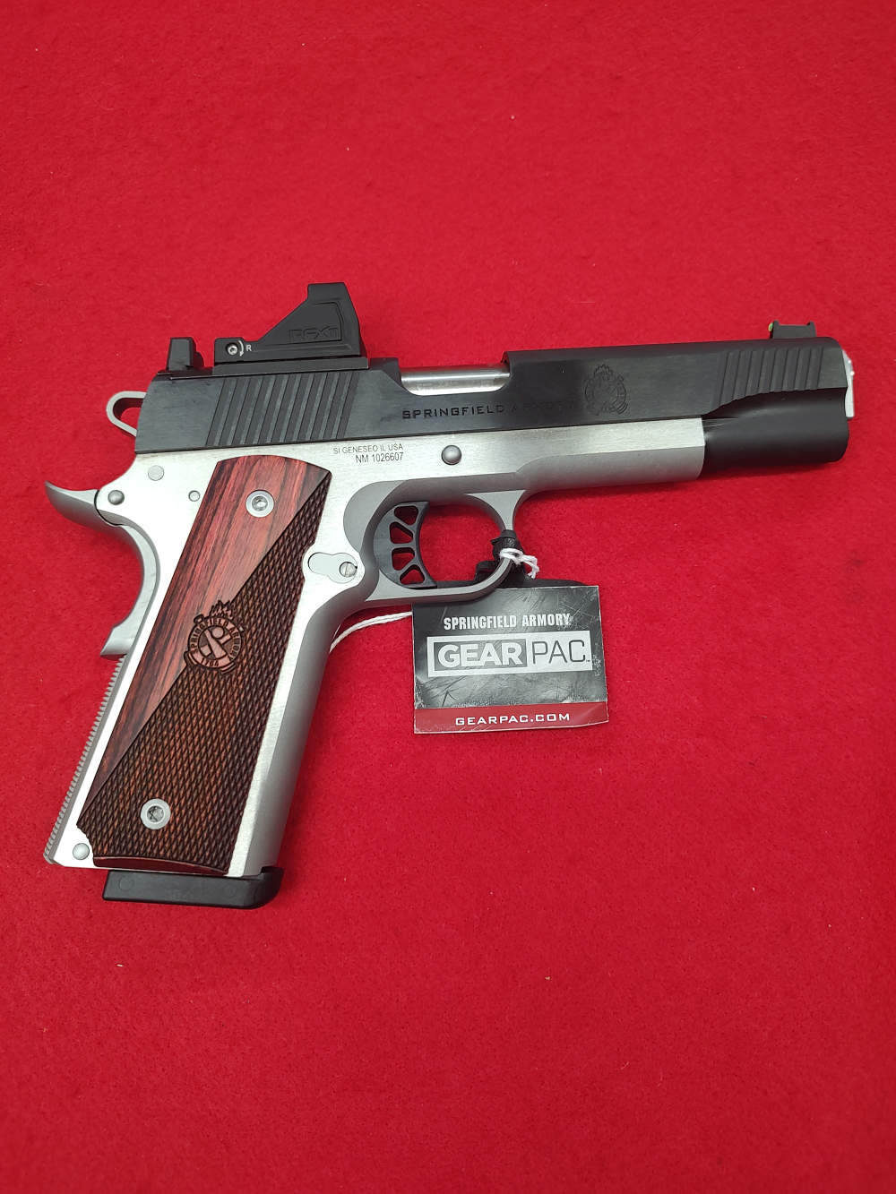 Springfield 1911 Ronin AOS Gear Pac 9mm Luger Pistol 4.25 Stainless/Blued-img-2