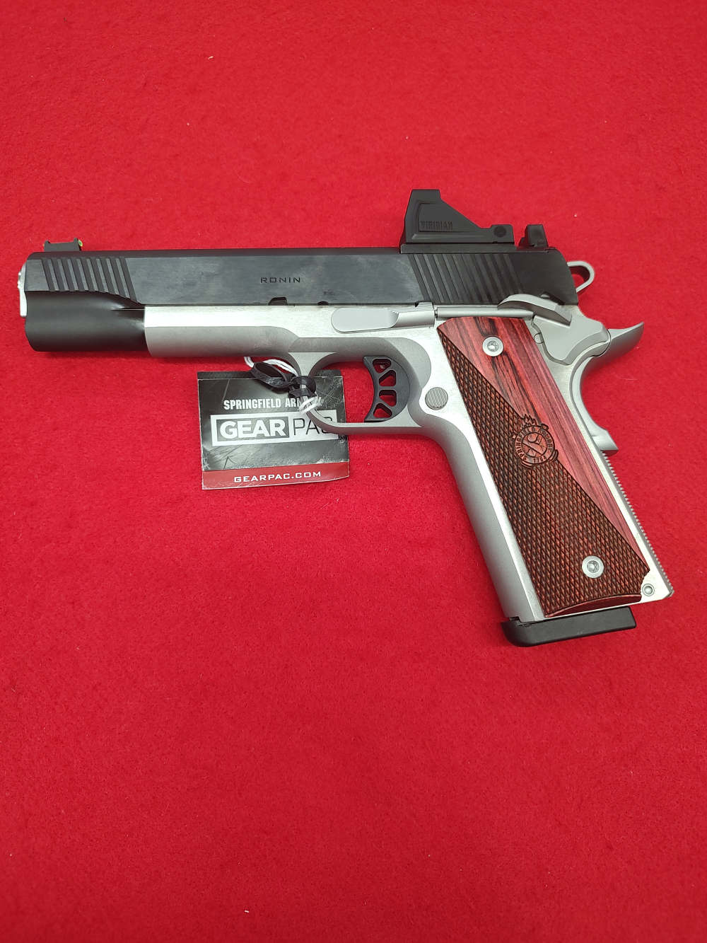 Springfield 1911 Ronin AOS Gear Pac 9mm Luger Pistol 4.25 Stainless/Blued-img-1