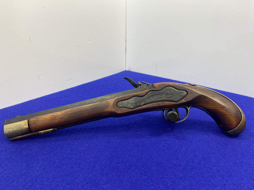 Antique Flintlock Horse/Belt Black Powder *BRASS ENGRAVED PISTOL*-img-3