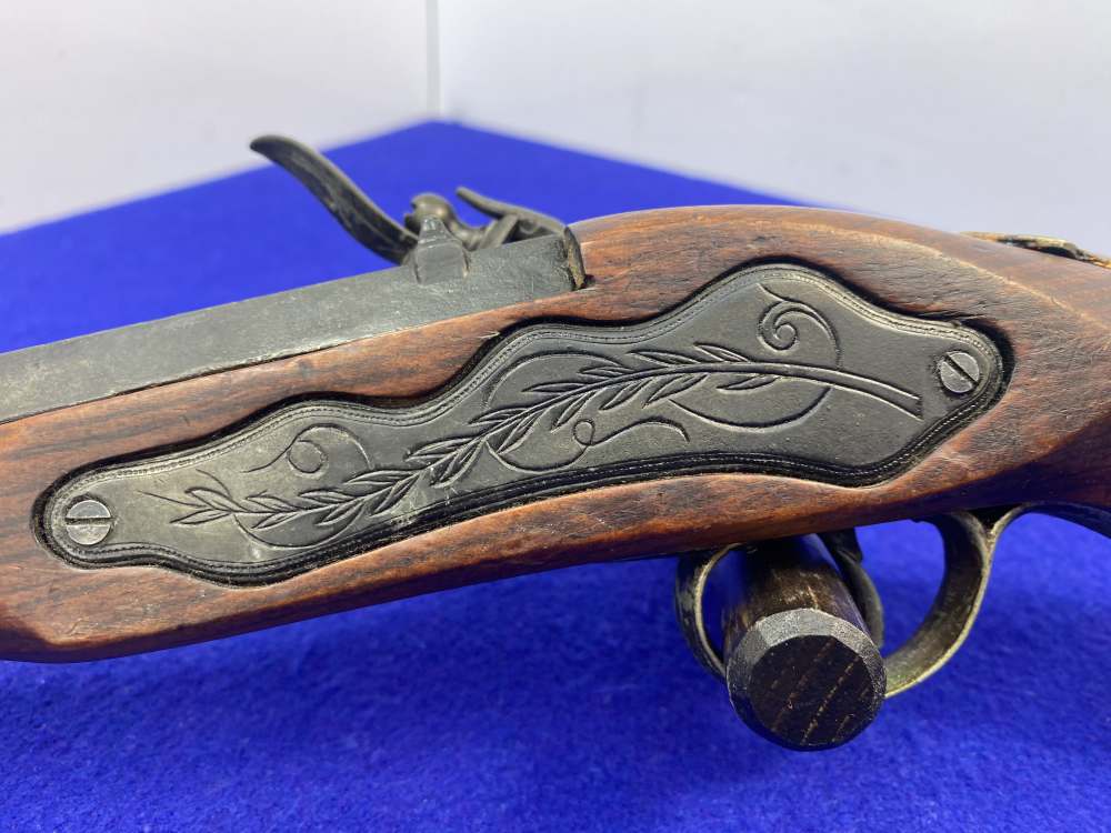 Antique Flintlock Horse/Belt Black Powder *BRASS ENGRAVED PISTOL*-img-5