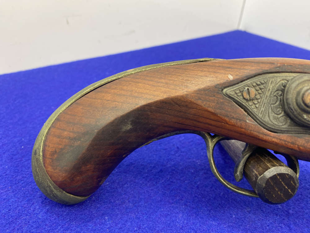 Antique Flintlock Horse/Belt Black Powder *BRASS ENGRAVED PISTOL*-img-10