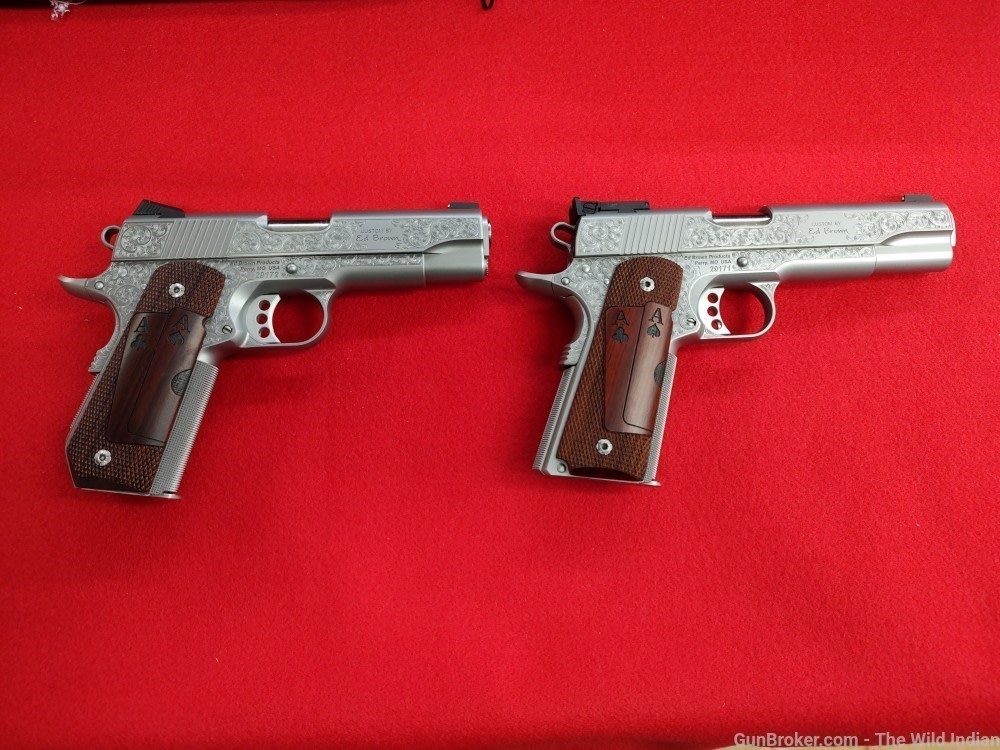 ED BROWN "PAIR OF ACES" 2 GUN SET COMMANDER  GOVERNMENT -img-0