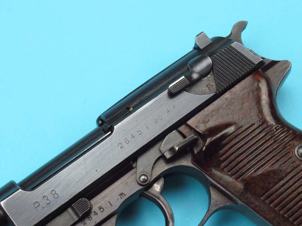 Very nice 1944 German WWII Walther P38 pistol 9mm Luger AC44 Mauser-img-6
