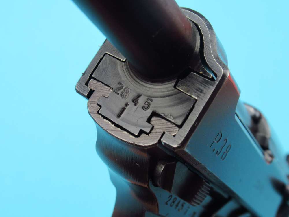 Very nice 1944 German WWII Walther P38 pistol 9mm Luger AC44 Mauser-img-22