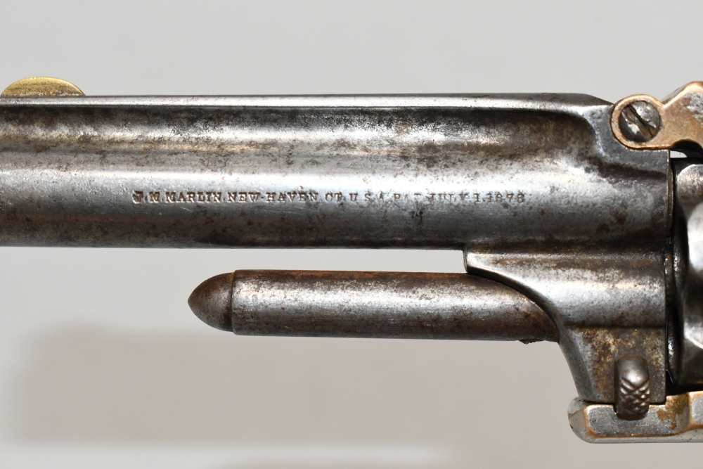 Antique Marlin XXX Standard 1872 Pocket Revolver 30 RF Short Flute 1870's-img-20