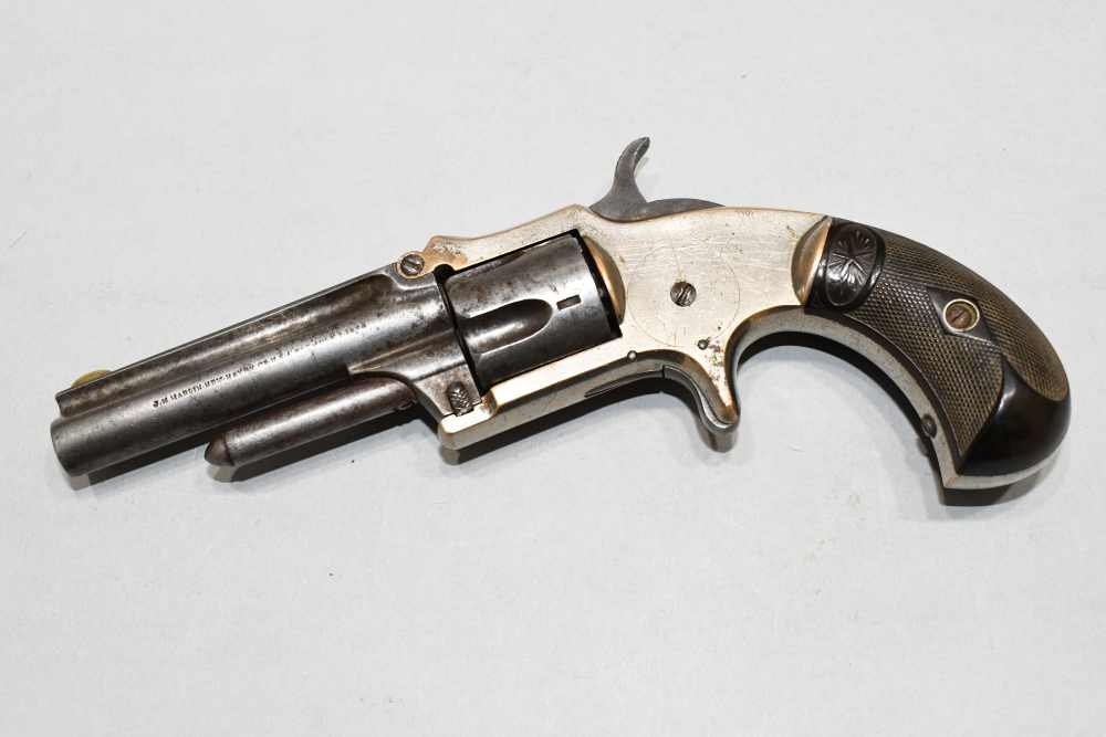 Antique Marlin XXX Standard 1872 Pocket Revolver 30 RF Short Flute 1870's-img-5