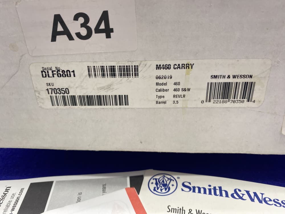 Smith Wesson M460 Carry .460 Mag Revolver 3.5" *PERFORMANCE CENTER MODEL*-img-5