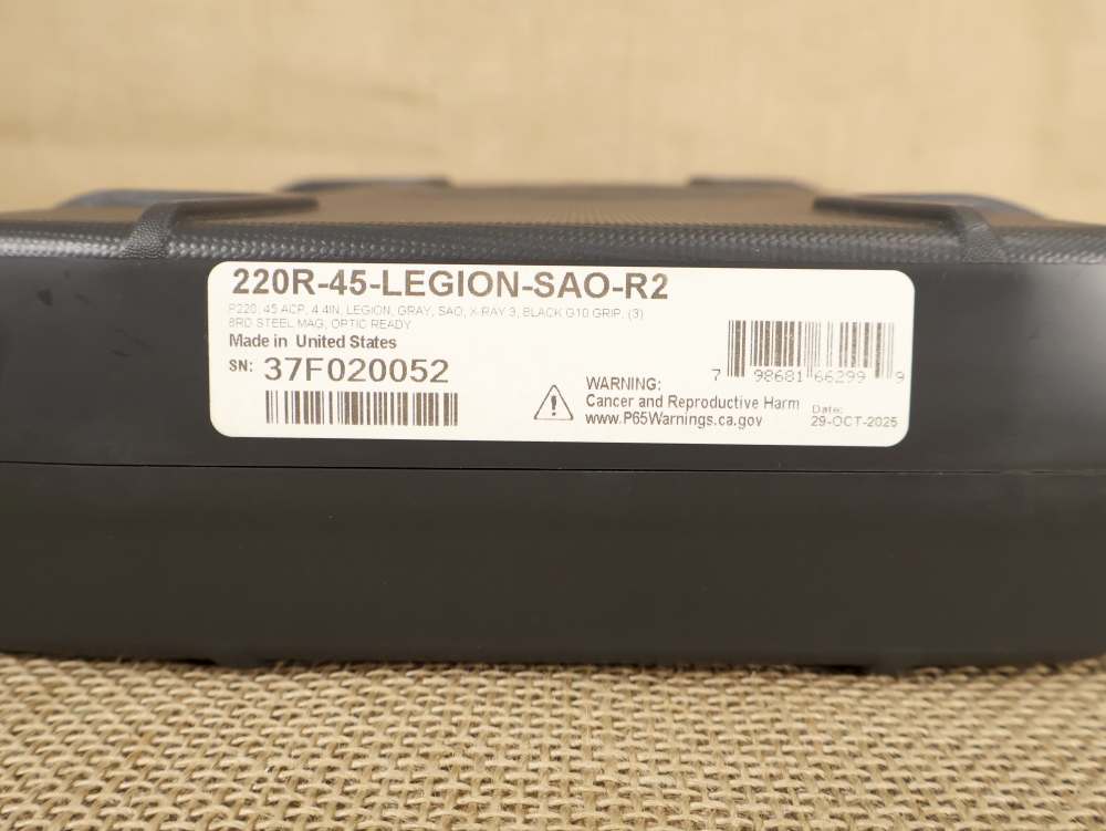 Sig Sauer P220 .45ACP 4.4" Legion Gray/SAO/X-RAY/Black G-10/3Mag/Optic Rdy-img-12