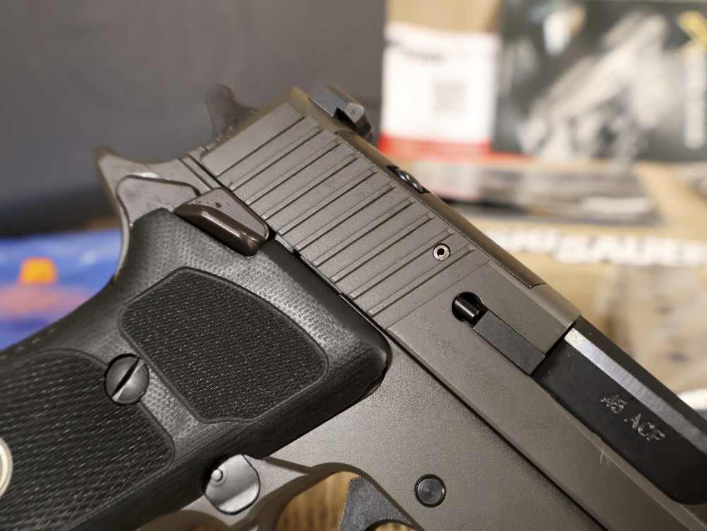 Sig Sauer P220 .45ACP 4.4" Legion Gray/SAO/X-RAY/Black G-10/3Mag/Optic Rdy-img-9