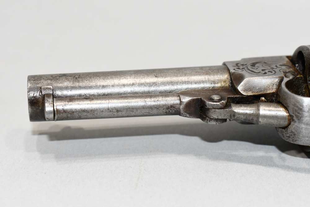 Scarce Antique Charles Warner Pocket Revolver 28 Cal 3" Late 1850's-img-17