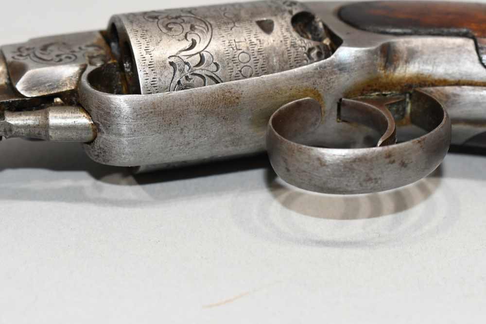 Scarce Antique Charles Warner Pocket Revolver 28 Cal 3" Late 1850's-img-16
