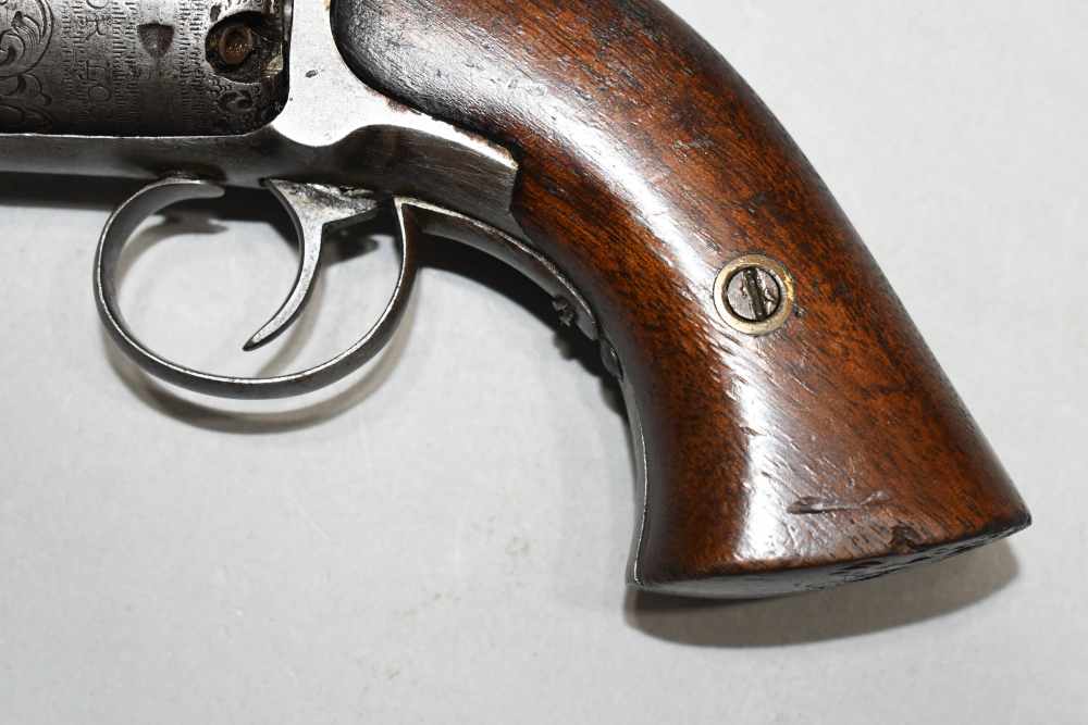 Scarce Antique Charles Warner Pocket Revolver 28 Cal 3" Late 1850's-img-6