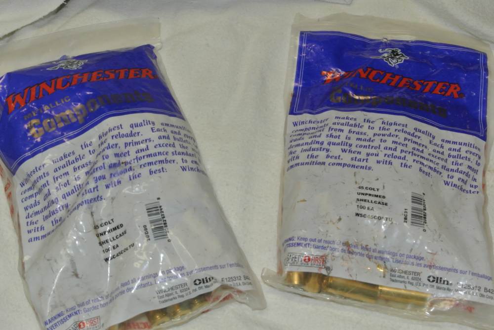 Large Lot of Winchester 45 LC Brass for Reloading NEW! -img-0